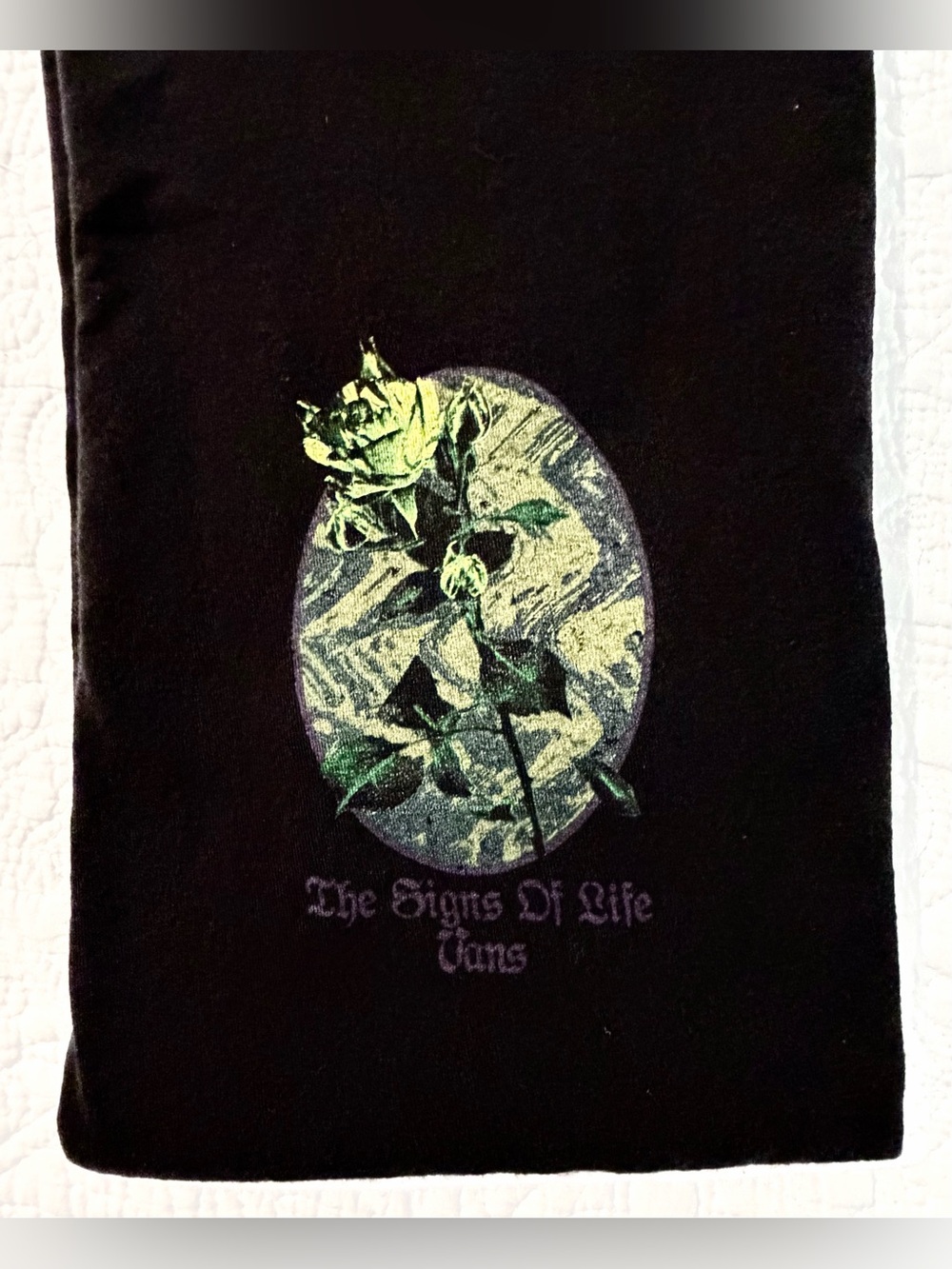 Vans | The Signs Of Life | Rose Graphic T-Shirt | Black | Size Medium